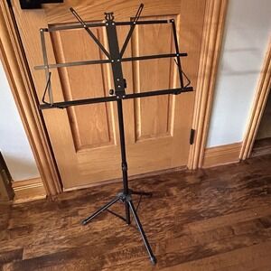 Portable Professional Music Stand, Collapsible Set With Clip And Bag
